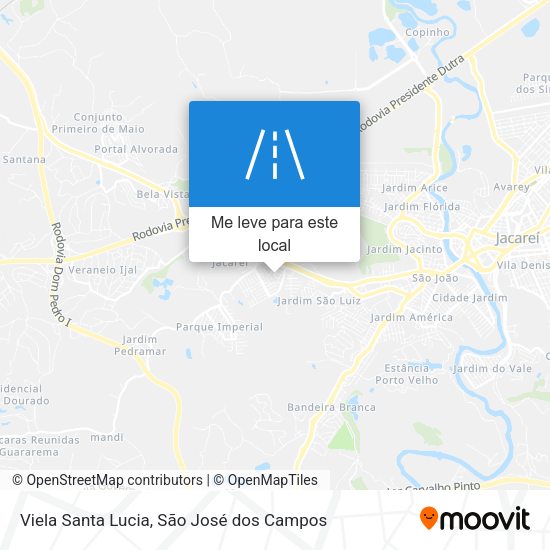 Viela Santa Lucia mapa