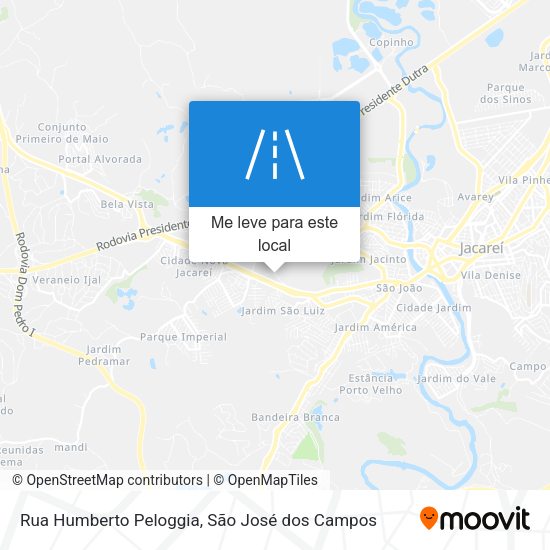 Rua Humberto Peloggia mapa
