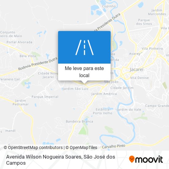 Avenida Wilson Nogueira Soares mapa