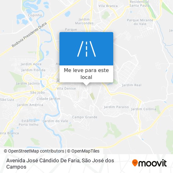 Avenida José Cândido De Faria mapa