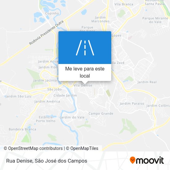 Rua Denise mapa