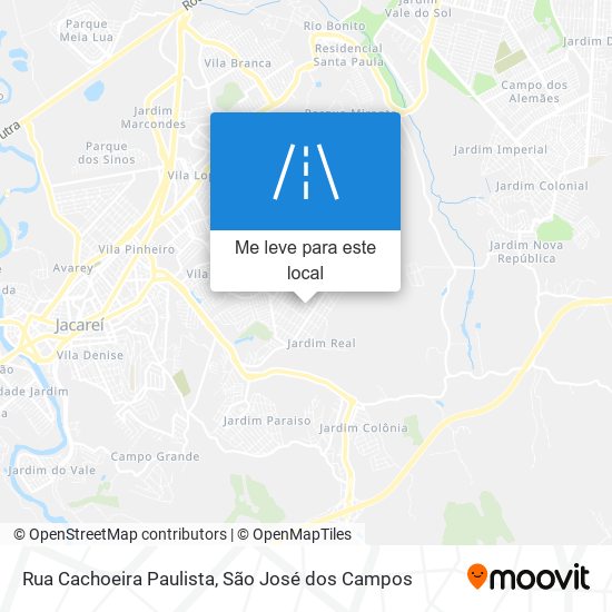 Rua Cachoeira Paulista mapa