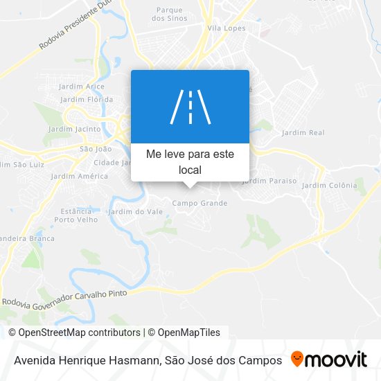Avenida Henrique Hasmann mapa
