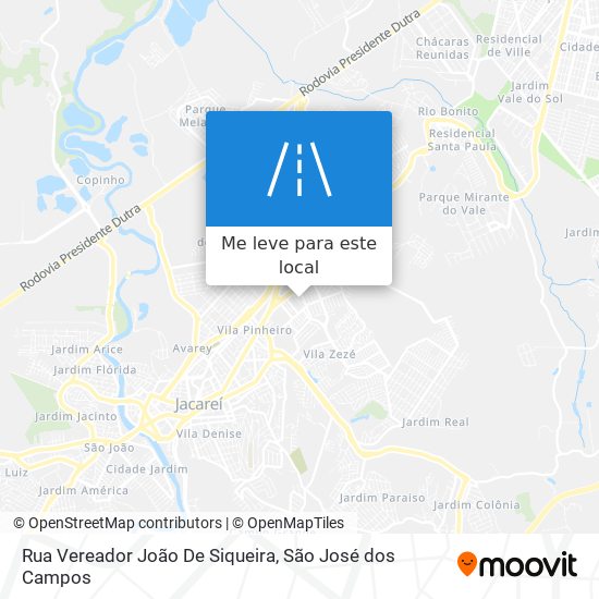 Rua Vereador João De Siqueira mapa