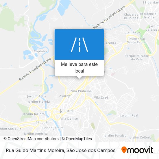 Rua Guido Martins Moreira mapa