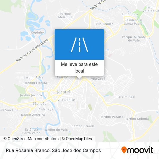 Rua Rosania Branco mapa