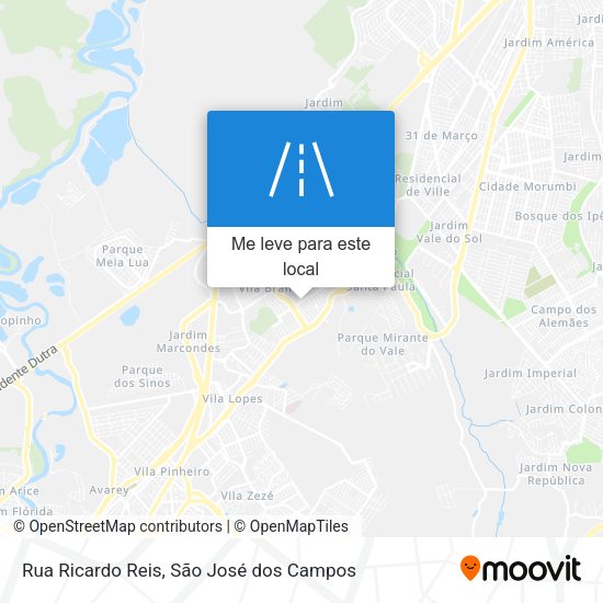 Rua Ricardo Reis mapa