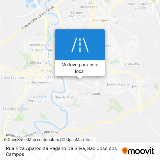 Rua Elza Aparecida Pagano Da Silva mapa