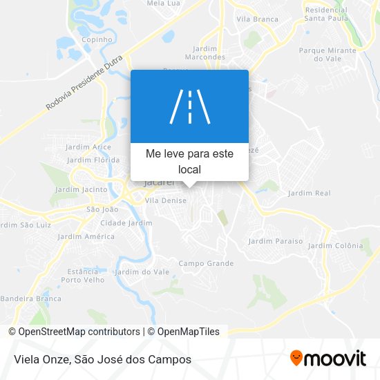 Viela Onze mapa