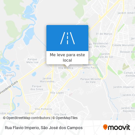 Rua Flavio Imperio mapa