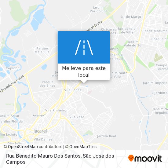 Rua Benedito Mauro Dos Santos mapa