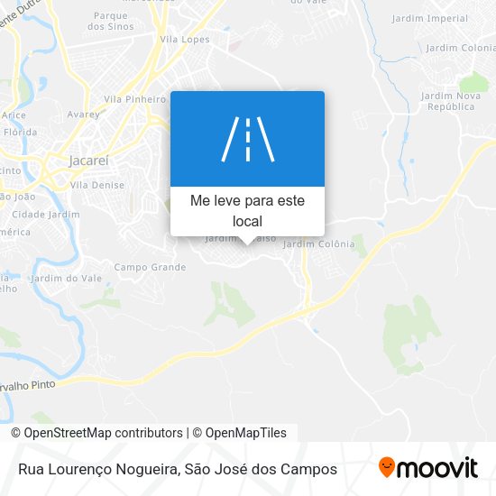 Rua Lourenço Nogueira mapa