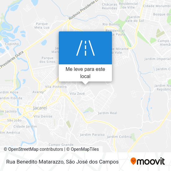 Rua Benedito Matarazzo mapa