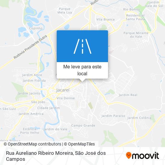 Rua Aureliano Ribeiro Moreira mapa