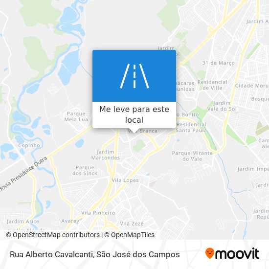 Rua Alberto Cavalcanti mapa