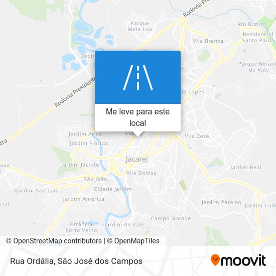 Rua Ordália mapa