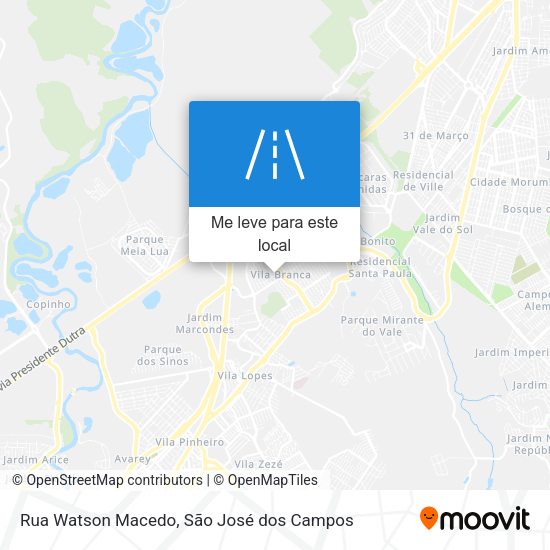 Rua Watson Macedo mapa