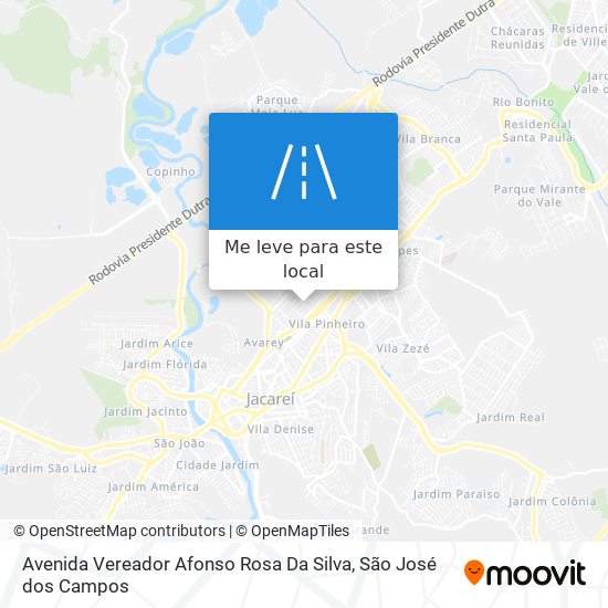 Avenida Vereador Afonso Rosa Da Silva mapa