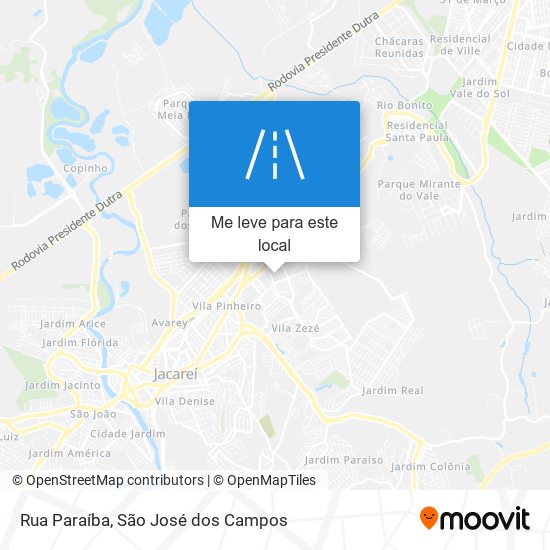 Rua Paraíba mapa