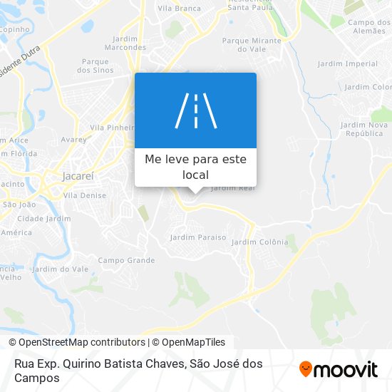 Rua Exp. Quirino Batista Chaves mapa