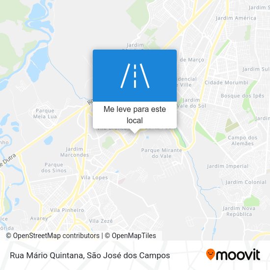 Rua Mário Quintana mapa