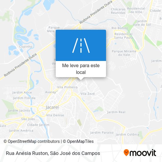 Rua Anésia Ruston mapa