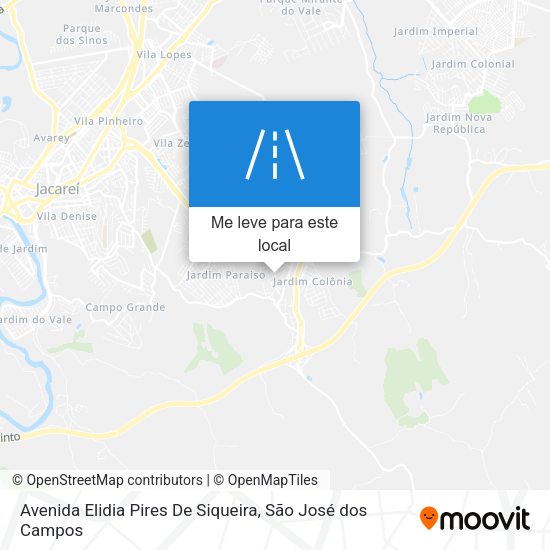 Avenida Elidia Pires De Siqueira mapa