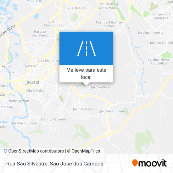 Rua São Silvestre mapa