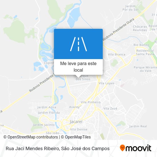 Rua Jaci Mendes Ribeiro mapa