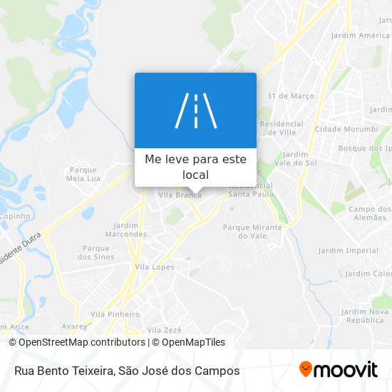 Rua Bento Teixeira mapa