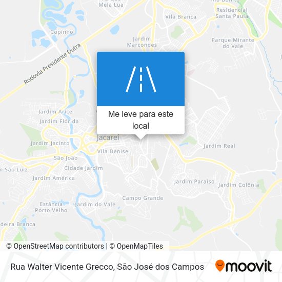 Rua Walter Vicente Grecco mapa