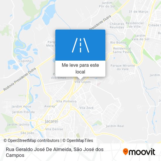 Rua Geraldo José De Almeida mapa