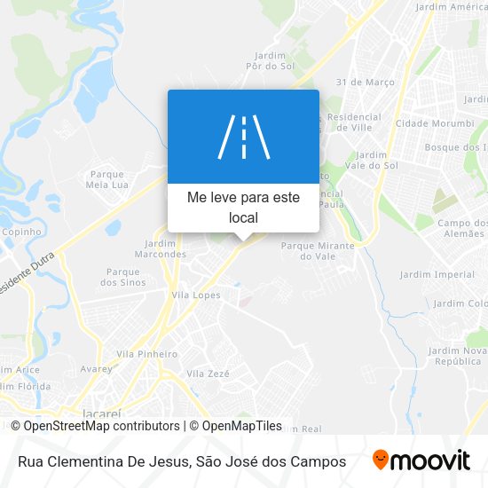Rua Clementina De Jesus mapa