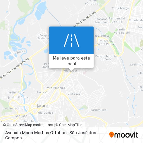 Avenida Maria Martins Ottoboni mapa