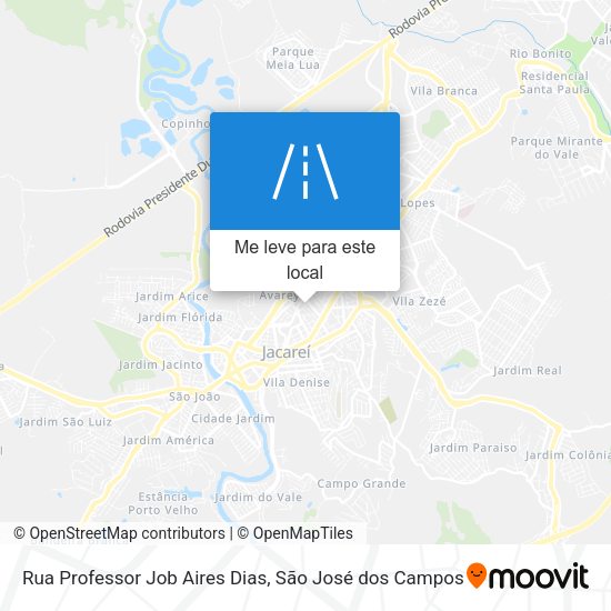 Rua Professor Job Aires Dias mapa