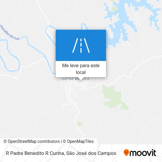 R Padre Benedito R Cunha mapa