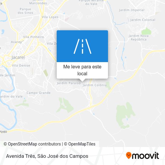 Avenida Três mapa