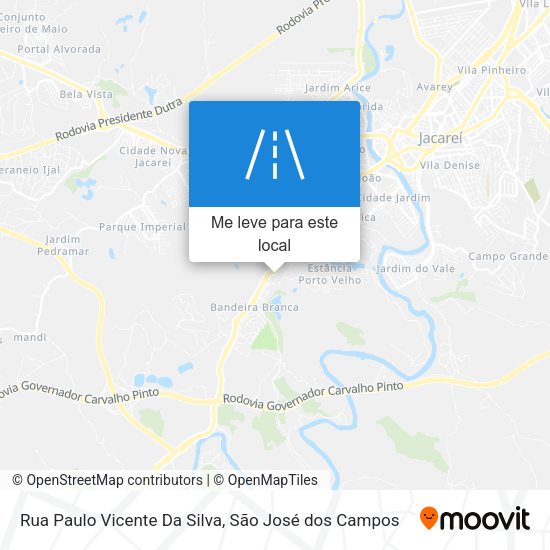 Rua Paulo Vicente Da Silva mapa