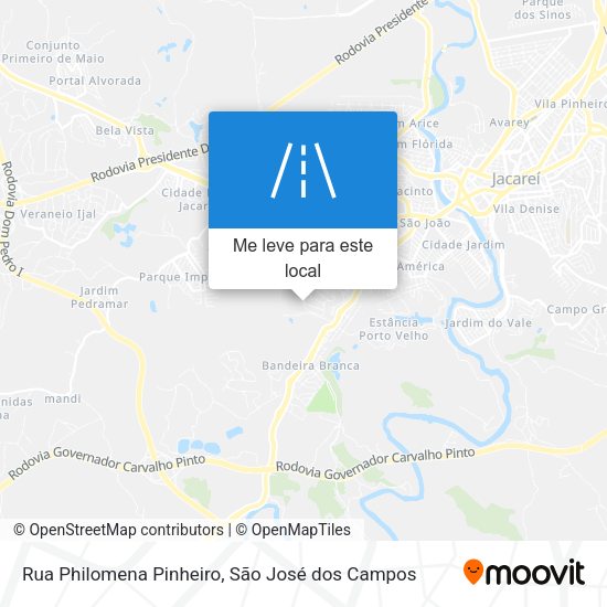 Rua Philomena Pinheiro mapa