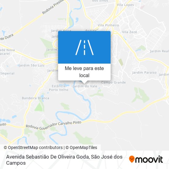 Avenida Sebastião De Oliveira Goda mapa