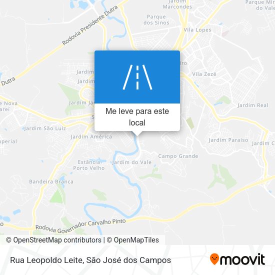 Rua Leopoldo Leite mapa