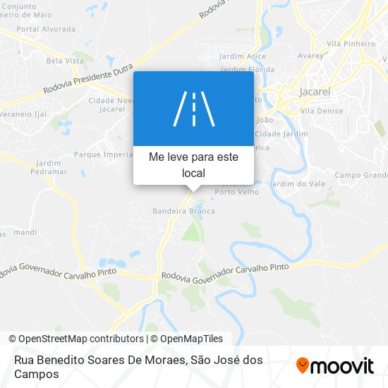 Rua Benedito Soares De Moraes mapa
