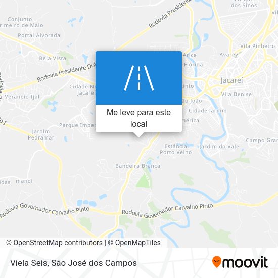 Viela Seis mapa