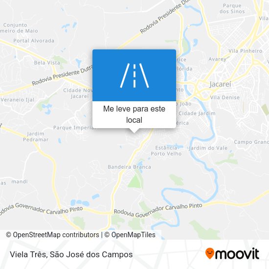 Viela Três mapa