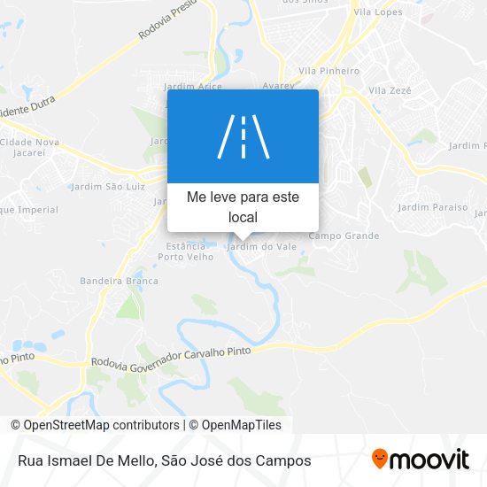 Rua Ismael De Mello mapa