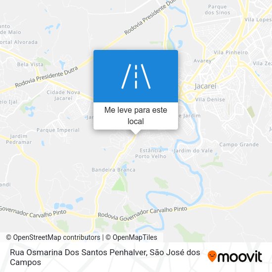 Rua Osmarina Dos Santos Penhalver mapa
