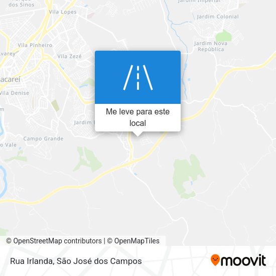 Rua Irlanda mapa