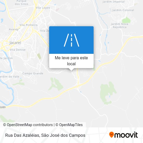 Rua Das Azaléias mapa