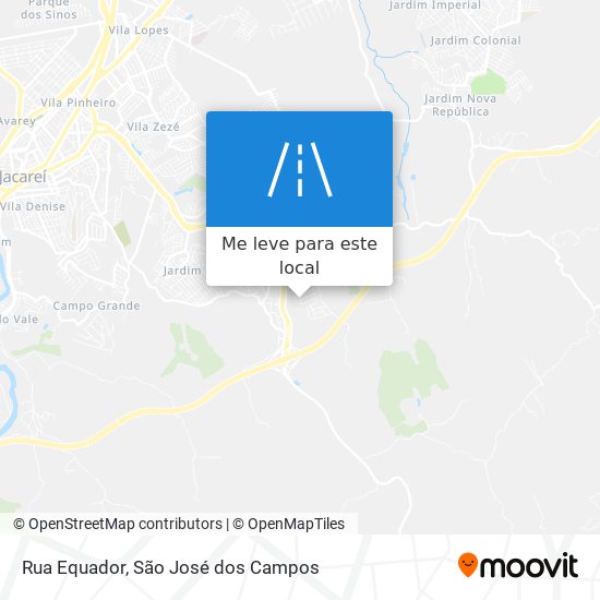 Rua Equador mapa