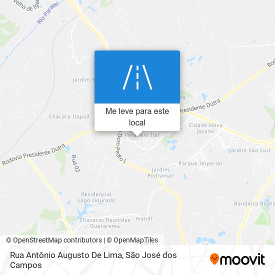 Rua Antônio Augusto De Lima mapa
